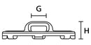 Hellermanntyton 151-02575 151-02575 Cable Tie Mount Adhesive Black Nylon 6.6 (Polyamide 6.6) 22.6 mm