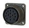 AMPHENOL INDUSTRIAL ACA3102E24-12SB Circular Connector, ACA Series, MIL-DTL-5015 Series, Box Mount Receptacle, 5 Contacts