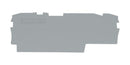 WAGO 2002-1791 Accessory, Grey, Wago TOPJOB S 2002 Series Snap-On Mount Terminal Blocks