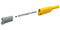 MULTICOMP PRO MP771082 Banana Test Lead, 4mm Banana Plug, Stackable, Free End, 2.32 ", 59 mm, Yellow, 36 A