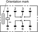 OMRON ELECTRONIC COMPONENTS G6K-2G-Y  DC3 Signal Relay, 3 VDC, DPDT, 1 A, G6K, Surface Mount, Non Latching