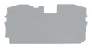 WAGO 2010-1291 Accessory, Grey, TOPJOB S 2 Conductor 35mm DIN Rail Terminal Blocks - 2010 Series