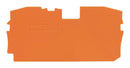 WAGO 2010-1292 Accessory, Orange, TOPJOB S 2 Conductor 35mm DIN Rail Terminal Blocks - 2010 Series