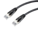 L-COM TRD626ASR-BLK-2F ENET CABLE, CAT6A, RJ45 PLUG-PLUG, 24"