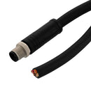 L-COM TRGK504-U4B-1M SENSOR CABLE, 5P M12 PLUG-FREE END, 3.3