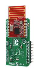 MIKROELEKTRONIKA MIKROE-2925 Add-On Board, MiWi 2 Click Board, Sub-GHz Transceiver, FSK/OOK, 200kbps/40kbps, MikroBUS