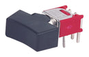 MULTICOMP PRO MP4MS1R102M6QES Rocker Switch, Subminiature, On-None-On, SPDT, Non Illuminated, Through Hole, Black