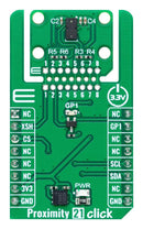 MIKROELEKTRONIKA MIKROE-6286 Add-On Board, Proximity 21 Click, MikroE mikroBUS Compatible Development Boards, 3.3V