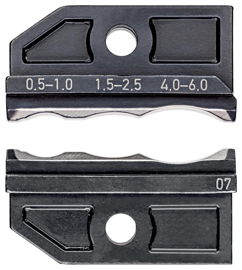 KNIPEX 97 49 70 Crimp Tool Die, 3 Profile, 4, 6, 8 Poles RJ 10 / 11 / 12 / 45 Unshielded Western Plugs