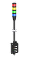 BANNER ENGINEERING LCA130T4-TL50BGYR600Q Andon Tower Light, 4 Tiers, Blue/Green/Red/Yellow, 4 Pin M12 Connector, 30VDC, IP54/IP65
