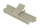 SAMTEC ISS1-16-L Connector Housing, w/Latch, White Nylon, 1Row, MicroMate ISS1 Series, Receptacle, 16 Ways, 2.54 mm