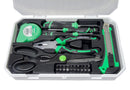 MULTICOMP PRO MP013669 Tool Set, 27-Pcs of Cutter Knife, Screwdriver Handle, Bits, 3M Measuring Tape, Scissors & Pliers