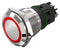 EAO 82-5552.1114 82-5552.1114 Vandal Resistant Switch 82 Series 19 mm Spdt Momentary Round Flat Flush Natural