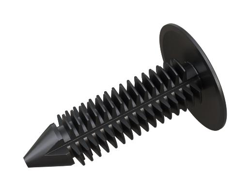 TR FASTENINGS RP0000383364 Expansion Rivet, Nylon 6.6 (Polyamide 6.6), 29.3mm OAL, 7mm Mounting Hole Dia