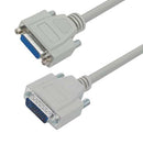 L-COM CHD26MF-10 Computer Cable, HD-26 Plug, HD-26 Receptacle, 10 ft, 3.05 m, Light Grey, CHD26MF Series