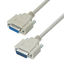 L-COM CRMN15MF-1 Computer Cable, D Subminiature Plug, 15 Way, D Subminiature Socket, 15 Way, 1 ft, 304.8 mm