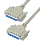 L-COM CRMN25FF-2.5 Computer Cable, D Subminiature Socket, 25 Way, D Subminiature Socket, 25 Way, 2.5 ft, 762 mm