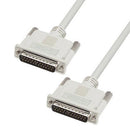 L-COM CS2N25MM-10 Computer Cable, D Subminiature Plug, 25 Way, D Subminiature Plug, 25 Way, 10 ft, 3.05 m
