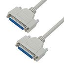 L-COM CSMN25MF-50 Computer Cable, D Subminiature Plug, 25 Way, D Subminiature Socket, 25 Way, 50 ft, 15.2 m