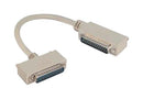 L-COM CSMNRA25-1MM-2.5 Computer Cable, D Subminiature Plug, 25 Way, D Subminiature Plug, 25 Way, 90°, 2.5 ft, 762 mm