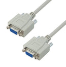 L-COM CSNULL9FF-10 Computer Cable, D Subminiature Socket, 9 Way, D Subminiature Socket, 9 Way, 10 ft, 3.05 m