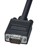 L-COM CTL3VGAMM-3B Computer Cable, HD-15 Plug, HD-15 Plug, 3 ft, 914.4 mm, Black, CTL3VGAMM-B Series