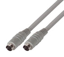 L-COM DK226MM-6 Computer Cable, Mini-DIN Plug, 6 Way, Mini-DIN Plug, 6 Way, 6 ft, 1.8 m, Grey, DK226MM Series