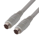 L-COM DK238MM-3 Computer Cable, Mini-DIN Plug, 8 Way, Mini-DIN Plug, 8 Way, 3 ft, 914.4 mm, Grey, DK238MM Series