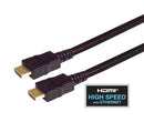 L-COM HDCAMMZ-0.5 Audio / Video Cable Assembly, HDMI Plug, HDMI Plug, 19.7 ft, 500 mm, Black, HDCAMMZ Series
