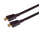 L-COM HDCAMMZ-1 Audio / Video Cable Assembly, HDMI Plug, HDMI Plug, 3.3 ft, 1 m, Black, HDCAMMZ Series