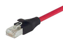 L-COM TRD695SCR-R-25 Ethernet Cable, Cat6, RJ45 Plug to RJ45 Plug, Red, 7.6 m, 25 ft