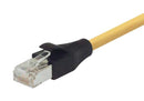 L-COM TRD695SCR-Y-5 Ethernet Cable, Cat6, RJ45 Plug to RJ45 Plug, Yellow, 1.5 m, 5 ft