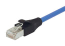 L-COM TRD855SCRBL-7 Ethernet Cable, Cat5e, RJ45 Plug to RJ45 Plug, Blue, 2.1 m, 7 ft