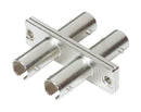 L-COM FOA-401A Fiber Optic Adapter, Singlemode, ST Duplex, ST Duplex, Straight Adapter