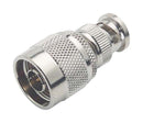 L-COM BN107 RF / Coaxial Adapter, BNC, Plug, N, Plug, Straight Adapter, 50 ohm