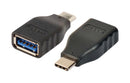 L-COM UAD041MF USB Adapter, USB Type C Plug, USB Type A Receptacle, USB 3.1