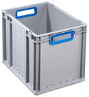 ALLIT 456735 Euro Container, 300 mm L x 400 mm W x 320 mm H, Blue, Grey