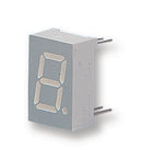 KINGBRIGHT SA52-11EWA 7 Segment LED Display, Mechanically Rugged, Red, 20 mA, 2 V, 6.4 mcd, 1, 13.2 mm