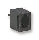 AMPHENOL COMMUNICATIONS SOLUTIONS 69254-001LF Modular Connector, Modular Jack, 1 x 1 (Port), 6P6C, Cat3, Through Hole Mount