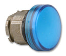 SCHNEIDER ELECTRIC ZB4BV063 Indicator Lens, Blue, Round, 22 mm, Pilot Light Head