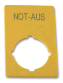 EATON MOELLER M22-XZK-D99 Label, Emergency Stop, German