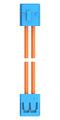 TE CONNECTIVITY 2405869-1 Cable Assembly, CN1 Connector to CN2 Connector, 2 Ways, 2 mm, 1 Row, 300 mm, 11.8 "