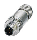 PHOENIX CONTACT 1424658 Sensor Connector, M12 Push-In, M12, Male, 5 Positions, Push In Pin, Straight Cable Mount GTIN UPC EAN: 4055626375854 SACC-M12MS-5PL SH