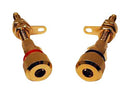 MCM CUSTOM AUDIO 50-4475 Binding Post, Speaker, Gold Plated, 2x tooth Washer, 1x Solder Lug, 2x Nut