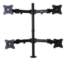 PRO SIGNAL 83-17548 LCD VESA Desk Mount, Quad, 726 mm x 116 mm x 900 mm, 13" to 27" LCD Monitors, Steel