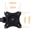 PRO SIGNAL 83-17548 LCD VESA Desk Mount, Quad, 726 mm x 116 mm x 900 mm, 13" to 27" LCD Monitors, Steel