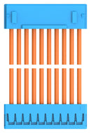 TE CONNECTIVITY 2405869-2 Cable Assembly, CN1 Connector to CN2 Connector, 10 Ways, 2 mm, 1 Row, 300 mm, 11.8 "