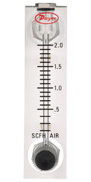 DWYER VFA-23-BV Air Flowmeter, 0.6l/min to 5l/min, 5%, 3.175mm, 6.9bar, VF Series Flow Meter, Brass Valve
