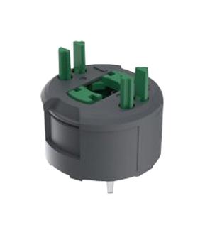 RAFI 1.20.126.005/0000 Contact Block, 2NO, Dark Grey, PC Pin, 2 Pole, 100 mA, 35 V