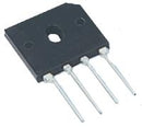 DIODES INC. KBP206G Bridge Rectifier, Single Phase, 600 V, 2 A, SIP, 4 Pins, 1.1 V